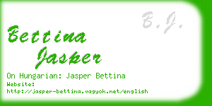 bettina jasper business card